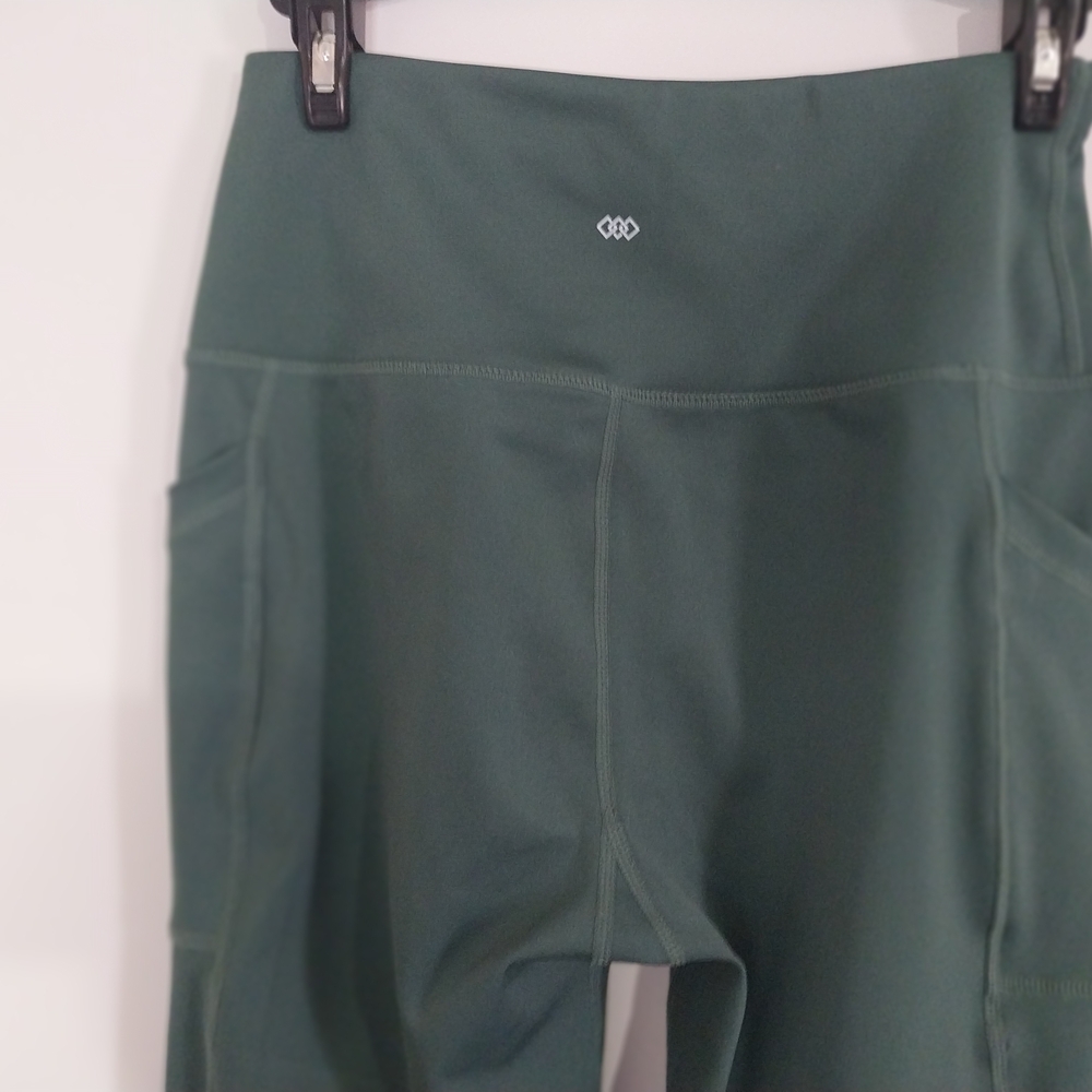 Stylish Teal High-Waisted Leggings Pockets In Side Size Small . - Picture 4 of 11